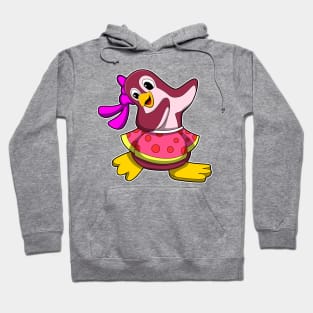 Penguin at Dance with Skirt Hoodie